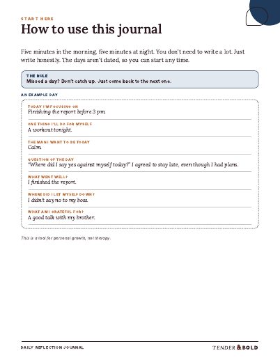 Inside page preview of Daily Reflection